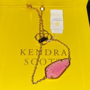 NWT✨ RARE Kendra Scott Cambel Bracelet, Rose Gold Pink Coral Kyocera Opal